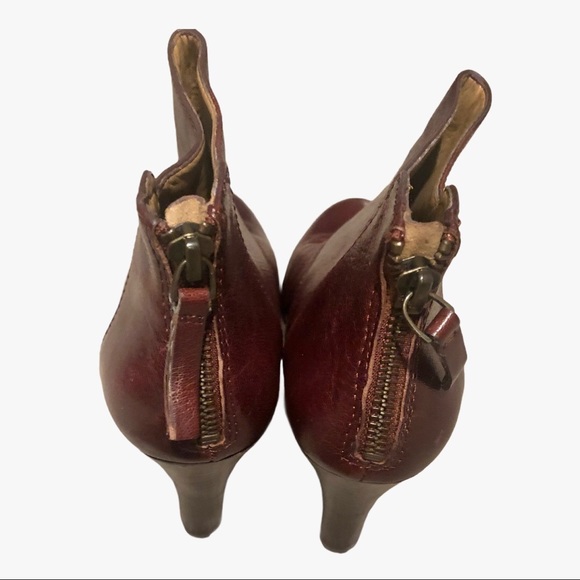 NEW Nine West Geniune Leather Wedge Bootiea - Picture 3 of 4